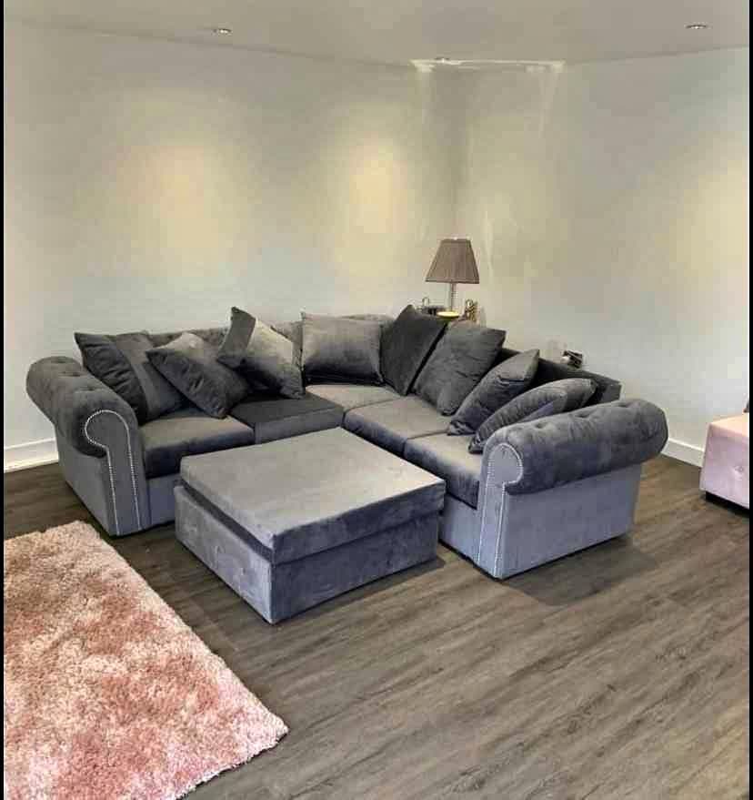 Jewel-Toned Velvet Settee