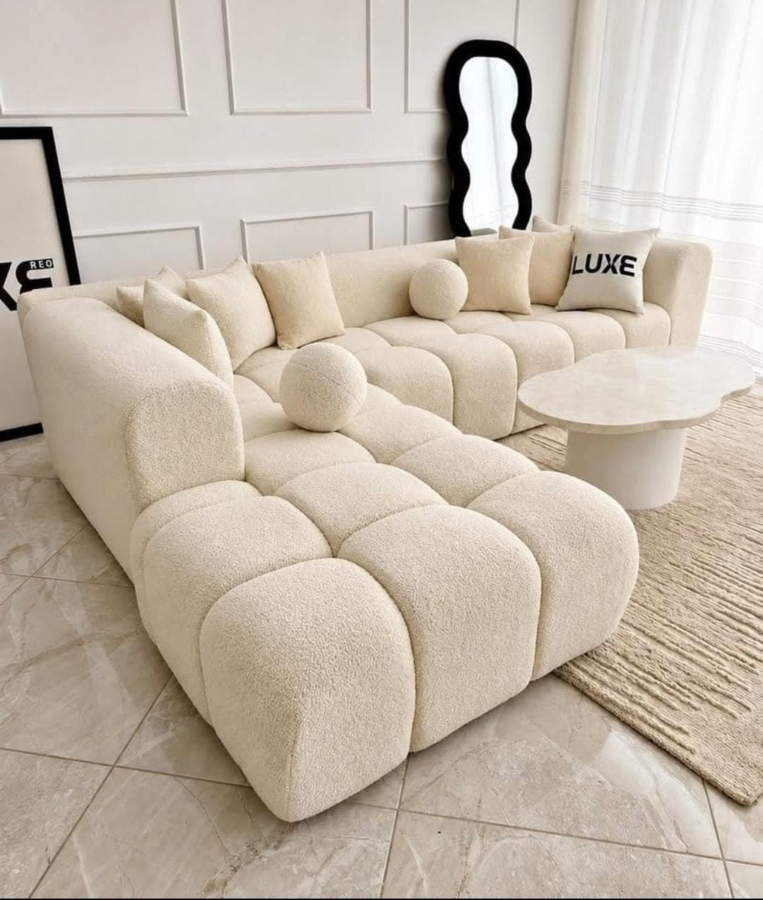 Faux-Leather Glider Loveseat